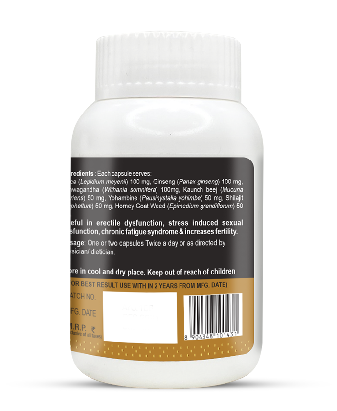 Dr. Power Capsules (Increase Time, Stamina & Strength)- 60 caps