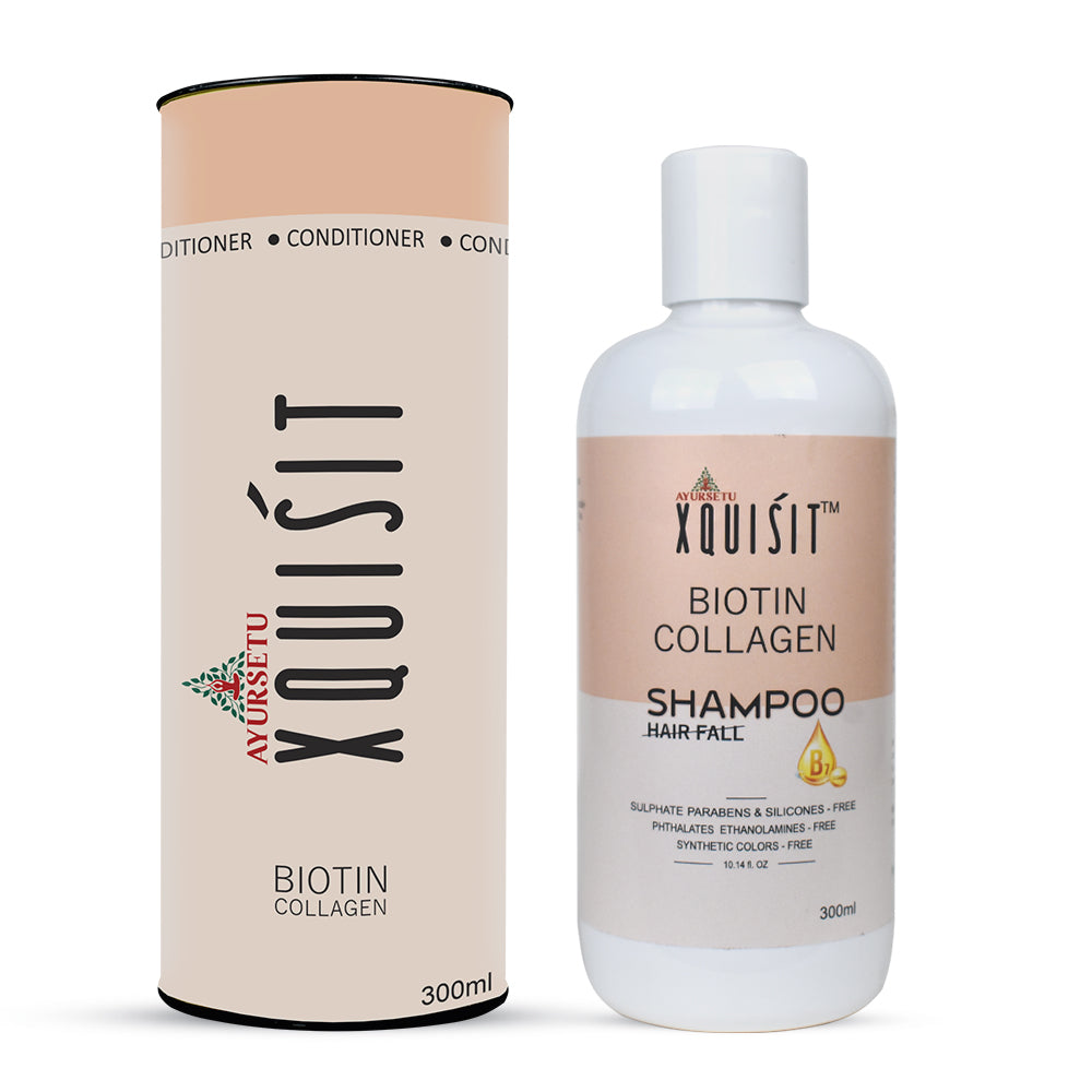 XQUISIT Biotin Collagen Shampoo and Conditioner Combo