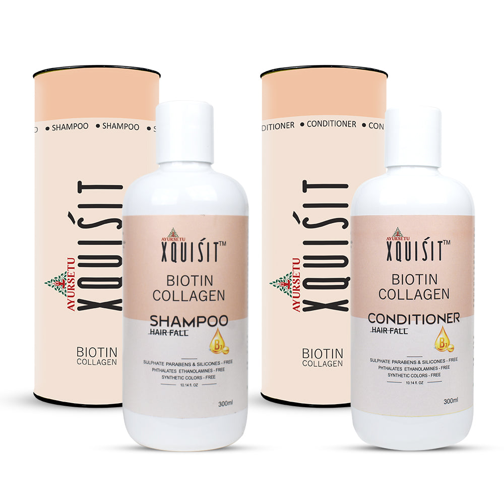 XQUISIT Biotin Collagen Shampoo and Conditioner Combo