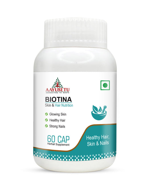 Biotina Capsules (For Healthy Hair, Skin & Nails)- 60caps